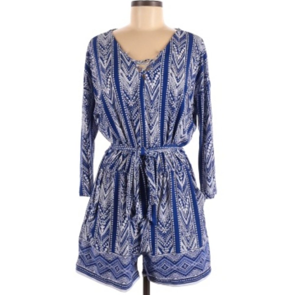 Market & Spruce 3/4 Sleeve Romper with pockets